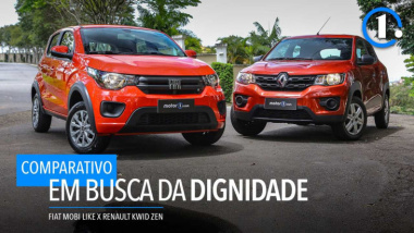 Comparativo: Renault Kwid Zen vs. Fiat Mobi Like