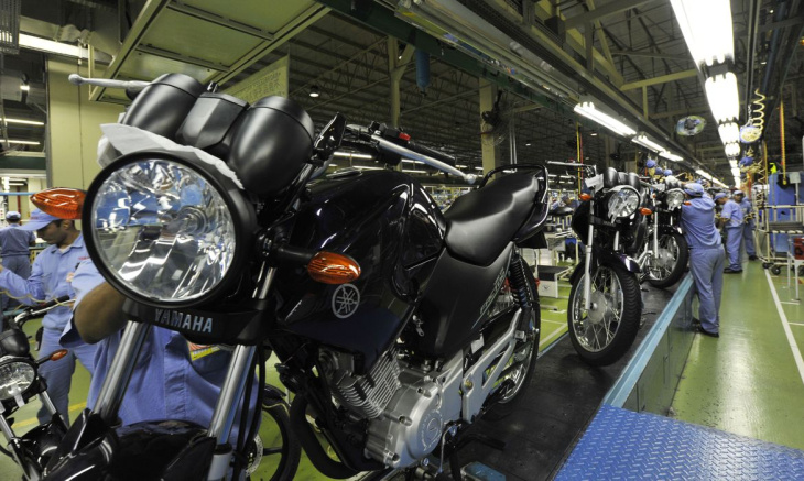 produção de motocicletas passa de 139 mil em setembro