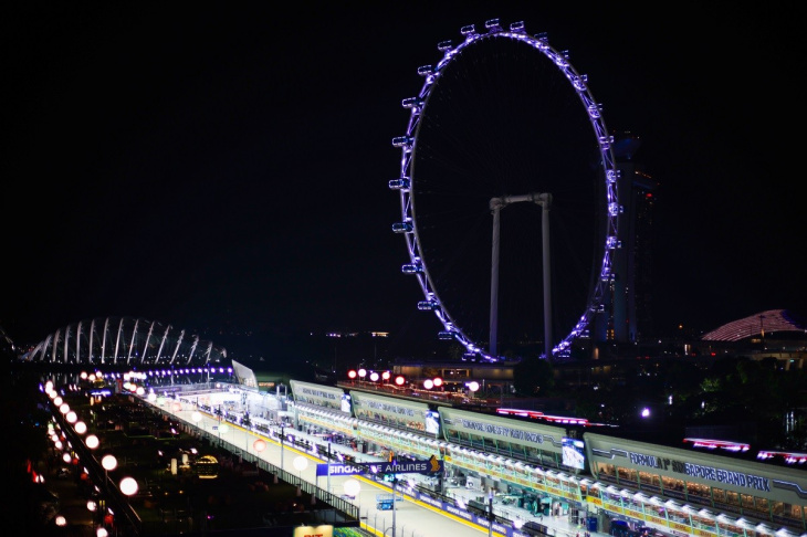 pista de singapura com mudanças significativas e mais rápida para a f1 em 2023