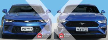 Comparativo: Chevrolet Camaro vs. Ford Mustang