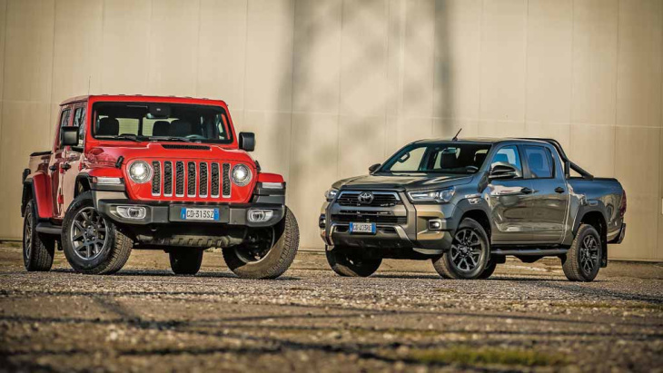 comparativo: toyota hilux vs. jeep gladiator