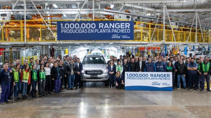 ford ranger chega a 1 milhão de unidades produzidas na argentina