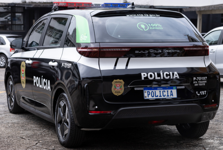 polícia civil de são paulo avalia elétrico byd d1 de 371 km de autonomia
