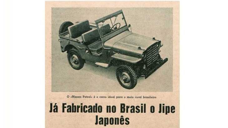 dirigimos o patrol 4w, o jipe japonês 'quase brasileiro' dos anos 50