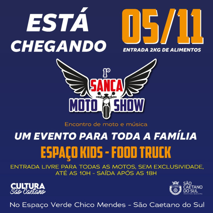 sanca motos show ocorre no próximo sábado (5) em são paulo