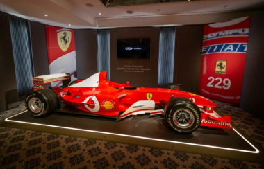 Ferrari do hexacampeonato de Schumacher na F1 será leiloada em Genebra