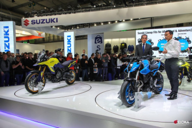 Suzuki revela GSX-8S e V-Strom 800DE no EICMA; ambas virão ao Brasil