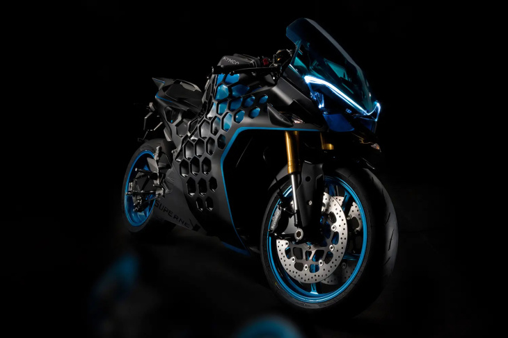 kymco faz atualizações no design do modelo conceito supernex electric sportbike