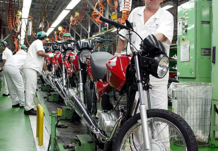 produção de motocicletas registra alta de 19% em 2022