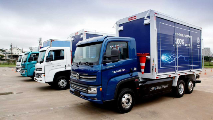 vw fecha parceria para recarga de caminhões elétricos com energia limpa