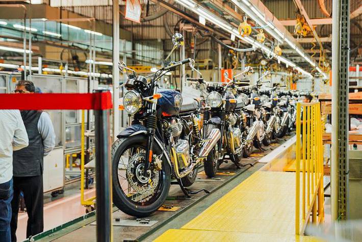 indiana royal enfield inicia produção de motocicletas em manaus