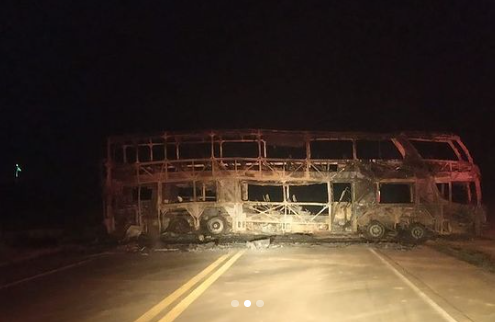 pane elétrica não foi a causa do incêndio que destruiu o ônibus da eucatur; informação foi desmentida pela prf/ro