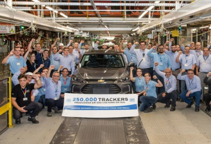 chevrolet tracker alcança a marca de 250 mil unidades produzidas