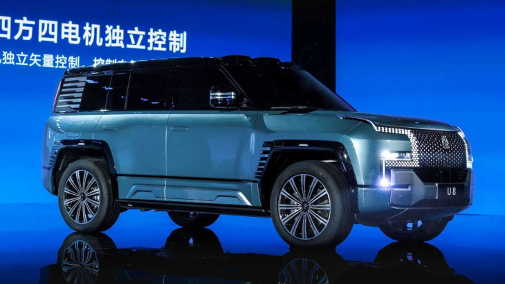 byd apresenta o yangwang u8, 1º veículo elétrico de sua nova marca de luxo