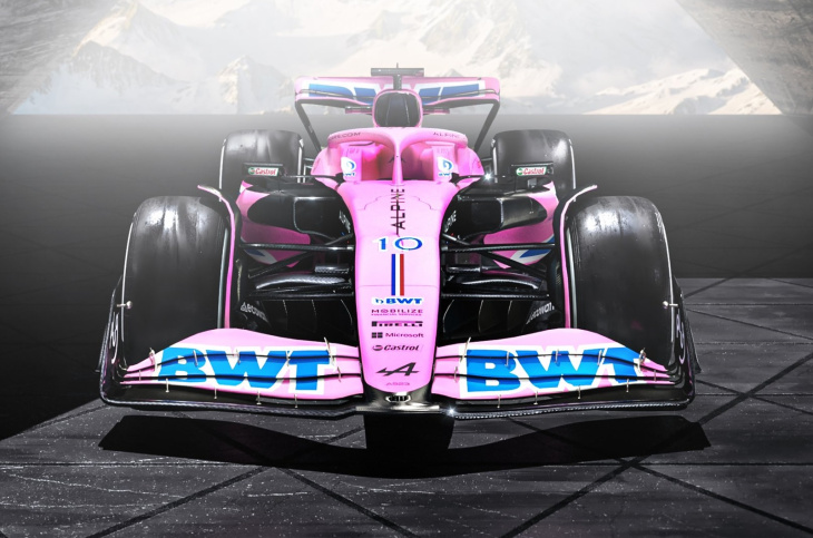 alpine volta ao rosa para o começo da temporada da fórmula 1 2023