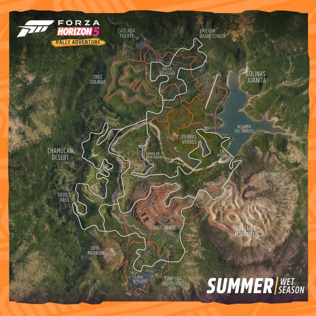 forza horizon 5: mapa de rally adventure revelado