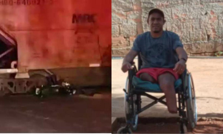 motoqueiro atropelado por trem e que perdeu as pernas faz vaquinha virtual