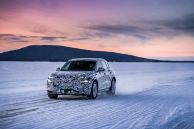 Audi mostra o novo Q6 e-tron nos testes de inverno