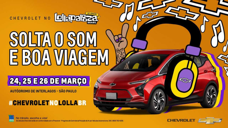 chevrolet bolt euv será apresentado no brasil durante o lollapalooza
