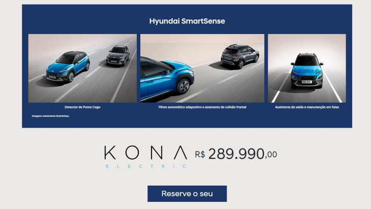 hyundai kona elétrico já está à venda no brasil por r$ 289.990