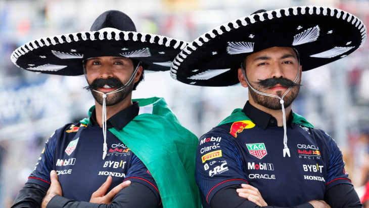 dois fãs especiais para a corrida de fórmula 1: fotos
