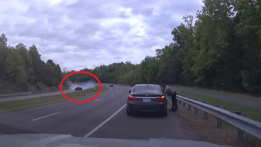 Acidente chocante na Virgínia: fatalidade salva policial atropelado por BMW M3
