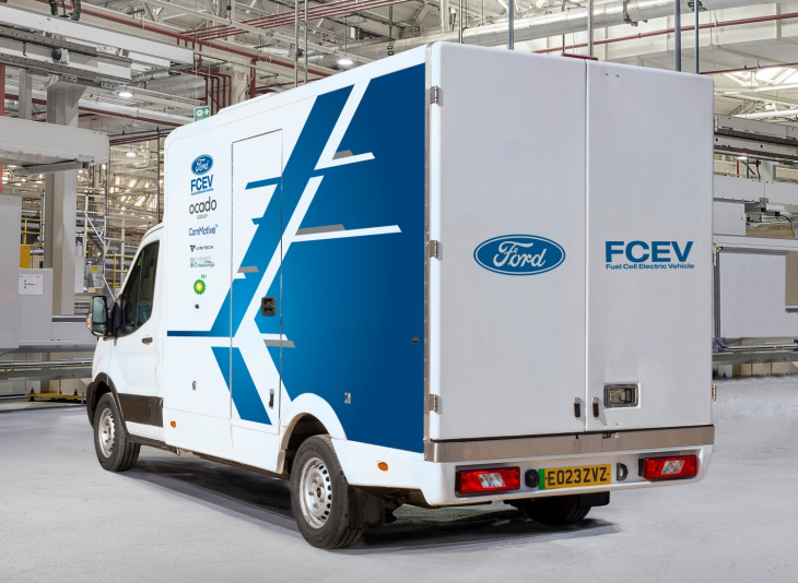 ford está a testar e-transit com células de combustível de hidrogénio