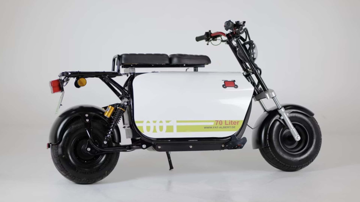fat albert - a scooter eléctrica com uma elevada capacidade de armazenamento