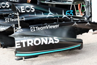 Mercedes se livra do ‘zeropod’: as primeiras imagens do novo W14 ‘B’ em Mônaco