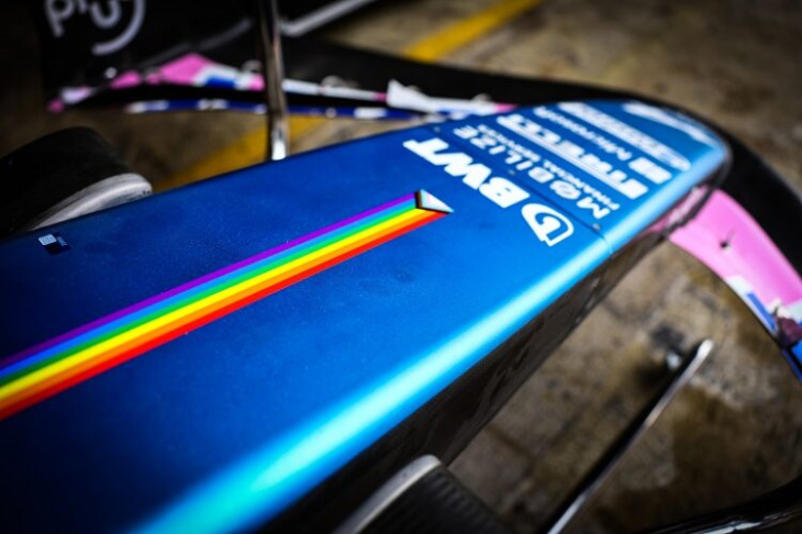 f1: alpine correrá com as cores do arco-íris em apoio à comunidade lgbtq+