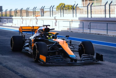 Schumacher troca Mercedes por McLaren em teste com modelo de 2021 em Portimão