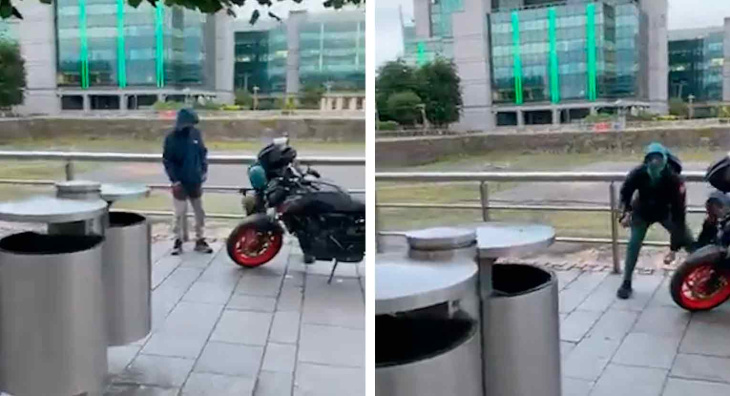 vídeo: bandidos ameaçam homem que gravava roubo de moto