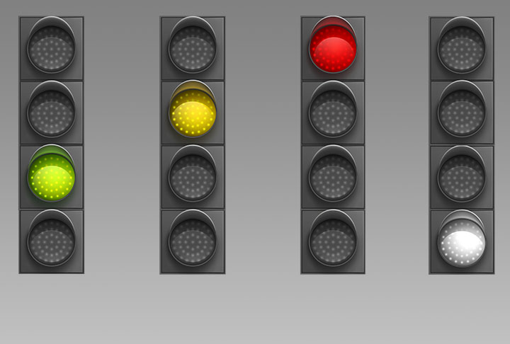 sinais de trânsito podem ganhar nova cor. entenda a ideia