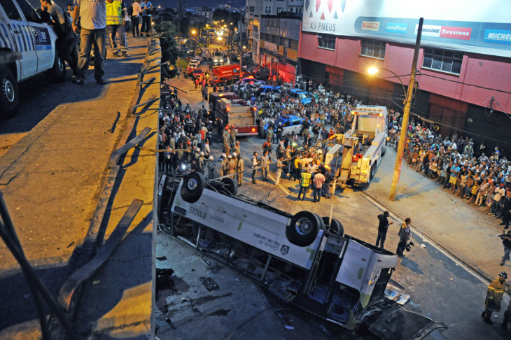 os acidentes de ônibus mais mortais da história, inclusive no brasil