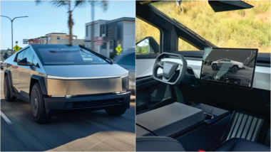 Tesla Cybertruck tem novas fotos vazadas que mostram o interior