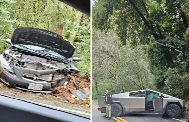 Primeiro acidente relatado envolvendo o Tesla Cybertruck ocorre após colisão frontal com um Toyota Corolla