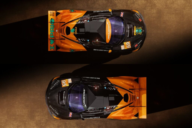 united autosports mclaren apresenta pintura laranja e preta para wec 2024